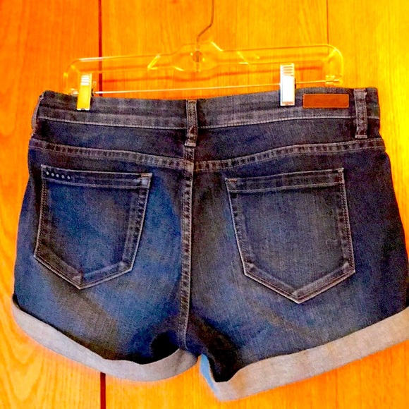 Blank NYC size 29 x 3” soft stretch cuffed denim blue jean full cut shorts EUC - Picture 4 of 15